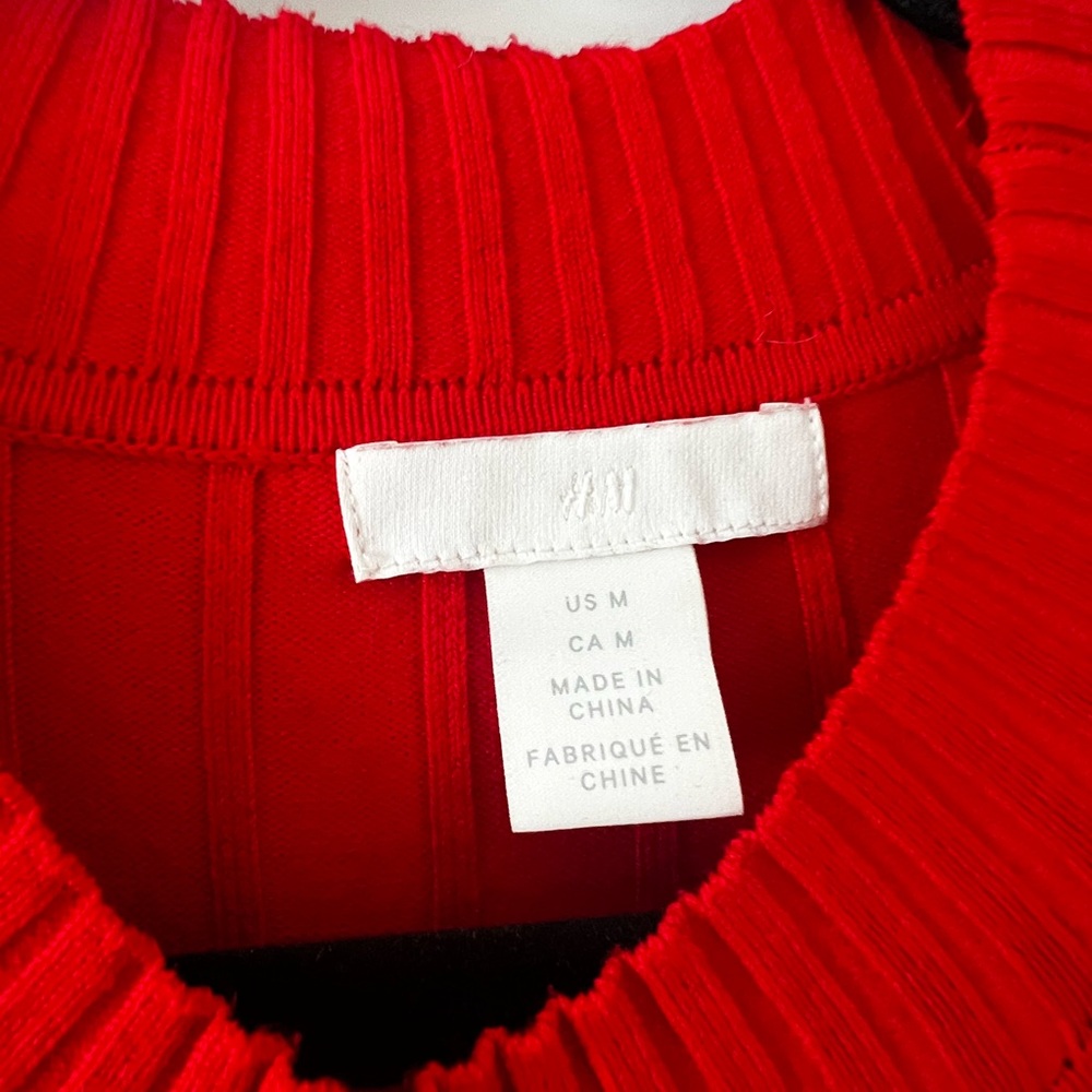Red Sweater Dress - Picture 3 of 3